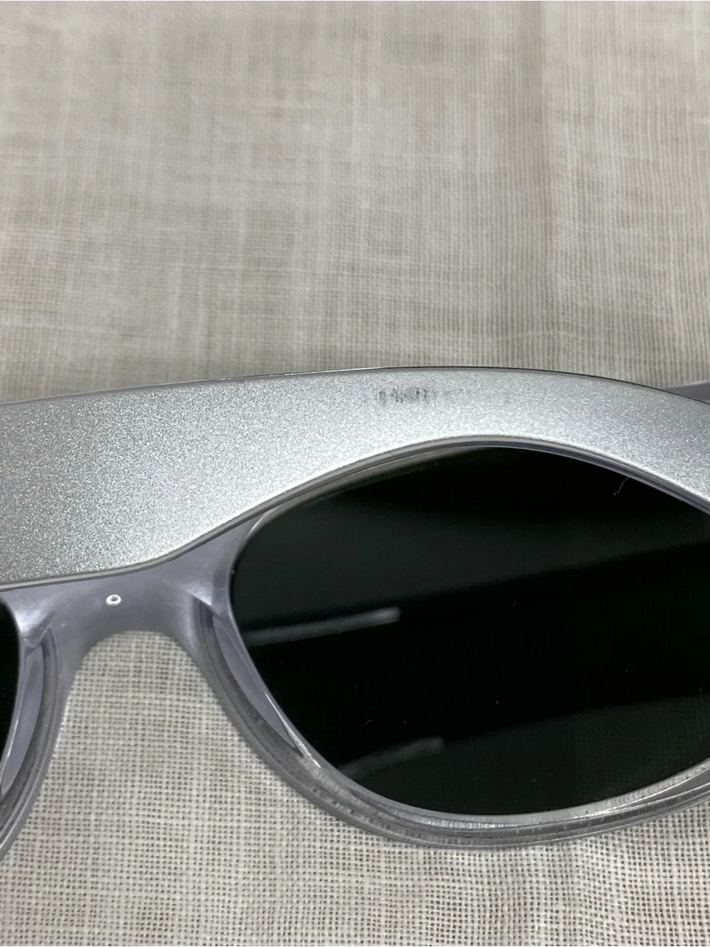 Ray-Ban New Wayfarer Sunglasses 6144/40 Silver Gray Made In Italy